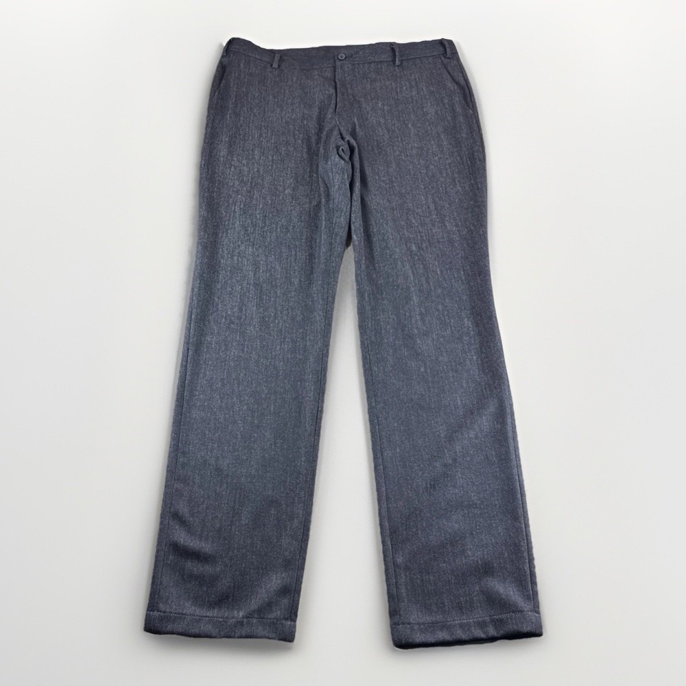 J Hilburn 100% Wool Pants Mens 38x35 Blue Slacks Preppy Trousers Chinos Luxury